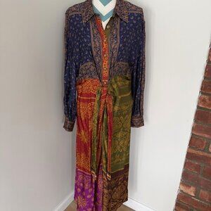 Farm Rio Multicolor Buttondown Dress